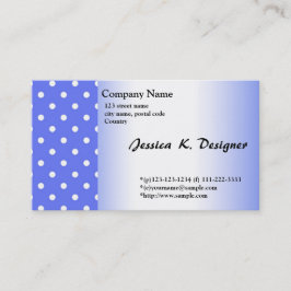 Cartão De Visita carro de negócios de bolinhas azuis legal, simples