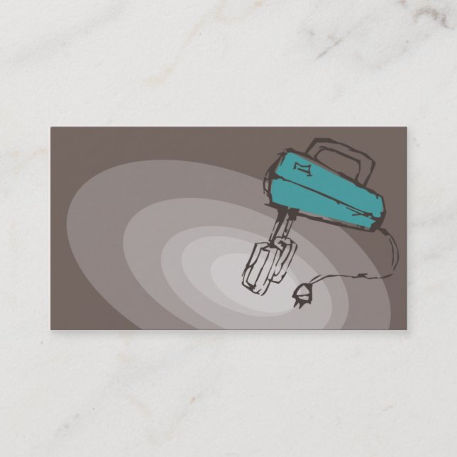 Cartão De Visita carro elétrico do negócio do cozinhar do cozimento (Frente)