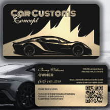 Carro Preto e Dourado Luxuoso Moderno com Estilo G