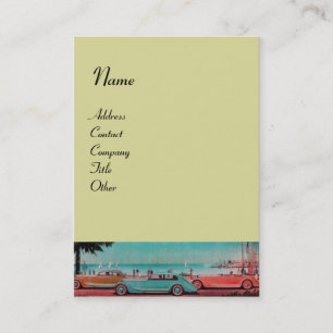 Cartão De Visita CARROS RETRÔ - Reparo automotivo automotivo