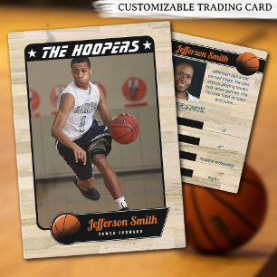 Cartão De Visita Carta de Troca de Jogador de Basquete personalizáv