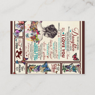 Cartão De Visita Carta Personalizada Para Minha Filha Adoradora