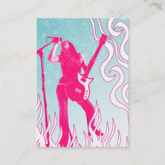 Cartão De Visita "Cartão carnudo do gritar cor-de-rosa"