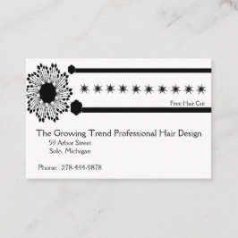 Cartão De Visita Cartão-fidelidade para Hair Designer