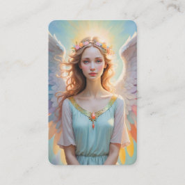 Cartão De Visita Cartas de Mensagens de Anjo Oráculo em Branco