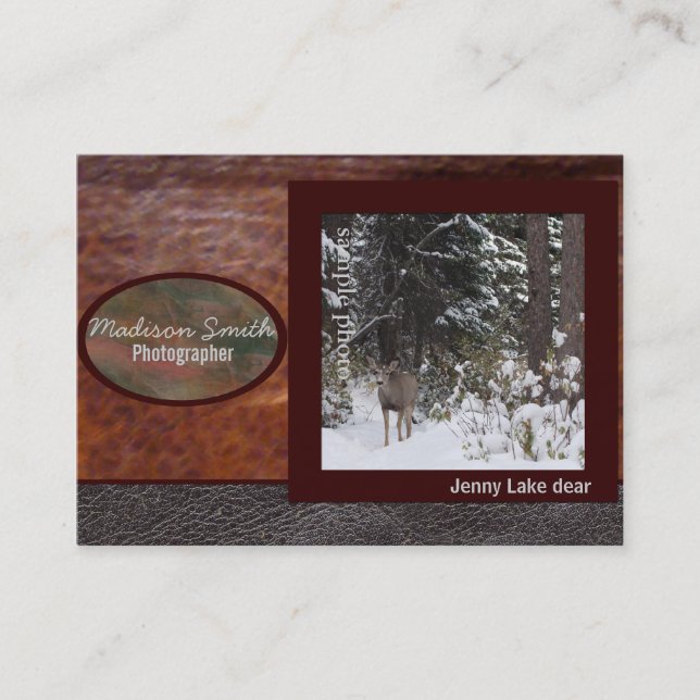 Cartão De Visita Carteira do fotógrafo (Frente)