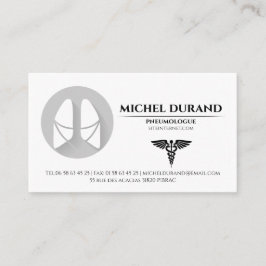 Cartão De Visita Cartes de visite Médicales pneumologue