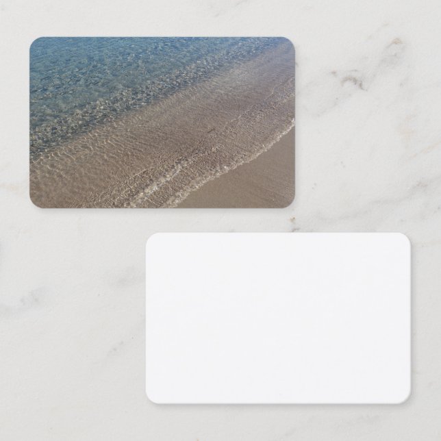 Cartão De Visita Cartes de visite Mer cristalline (Frente/Verso)