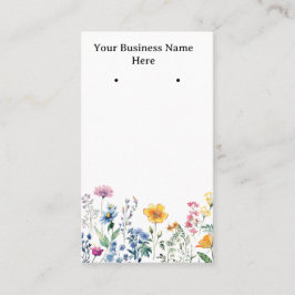 Cartão De Visita Cartões/cartões de visitas de brinco de flor selva