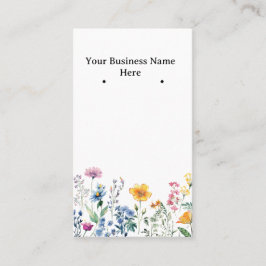 Cartão De Visita Cartões/cartões de visitas de brinco de flor selva