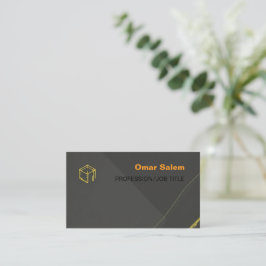 Cartão De Visita "cartões de visitas elegantes com design de ouro l