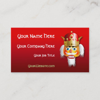 Cartão De Visita Cartoon personalizado do Nutcracker King