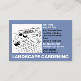 Cartão De Visita Cartum de Jardinagem Paisagística