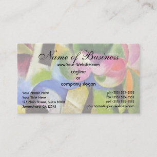 Cartão De Visita Casa com Árvores por Franz Marc