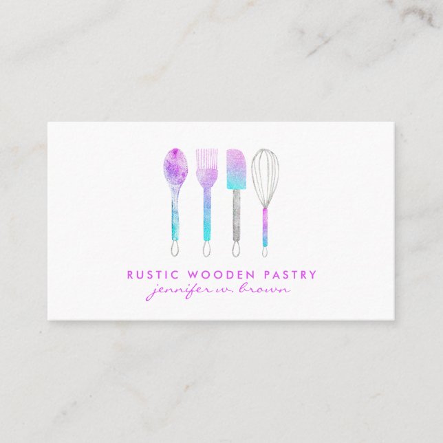 Cartão De Visita Casa de decoração de bolos de galho (Frente)