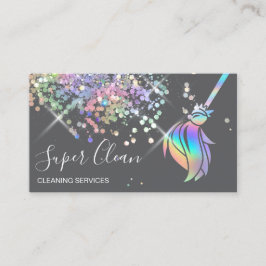 Cartão De Visita Casa de Limpeza Maid Hológrafo