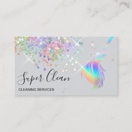 Cartão De Visita Casa de Limpeza Maid Hológrafo