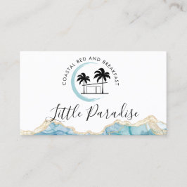 Cartão De Visita casa de praia de palmeira alugada ao café da manhã