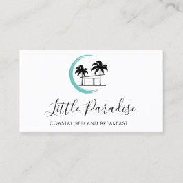 Cartão De Visita casa de praia de palmeira alugada ao café da manhã