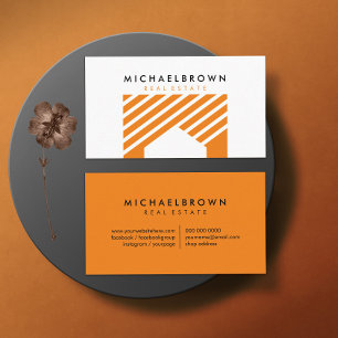 Cartão De Visita Casa do Gráfico de Casa Laranja Arrendamento