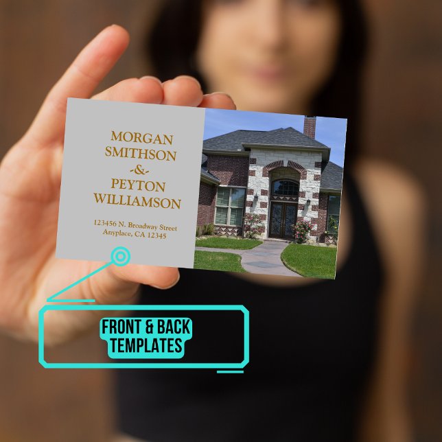 Cartão De Visita Casais chamando a placa com foto do Cheio (A personal calling card is a great and quick way to share your details.)