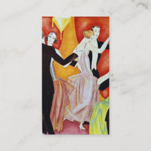 Cartão De Visita casais para dança da década de 1920