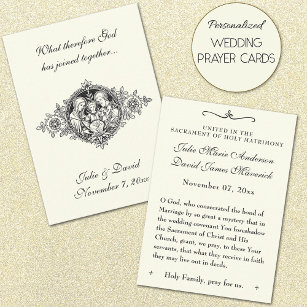 Cartão De Visita Casamento católico favorece a lembrança sagrada da