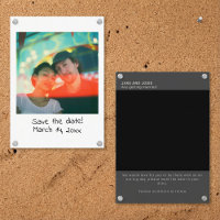 Casamento de fotografia instantânea guardar a inse