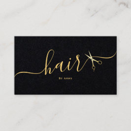 Cartão De Visita Casamento Hairstylist Elegante