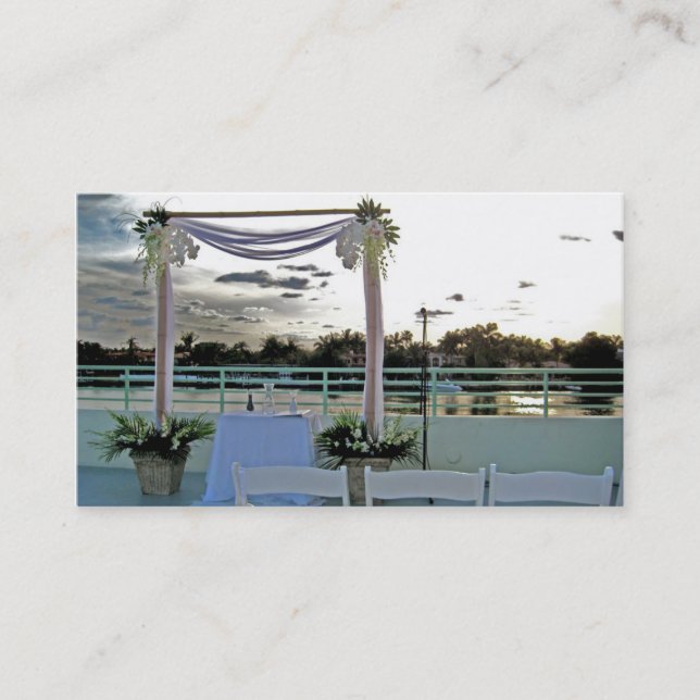 Cartão De Visita casamento, planeamento do evento, planejador do (Frente)