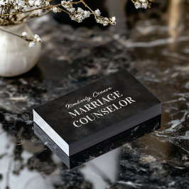 Cartão De Visita Casamento psicólogo Conselheira Suave Textura de P