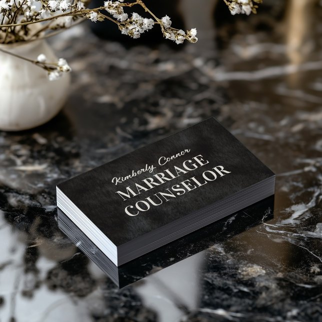 Cartão De Visita Casamento psicólogo Conselheira Suave Textura de P (Perfect for business)