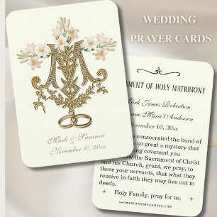 Cartão De Visita Casamento Religioso Católico Favor Santa