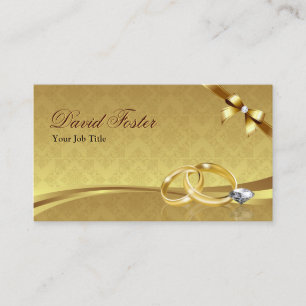 Cartão De Visita Casamento Ring Diamond Dourado Jeweler Jewelry Jew