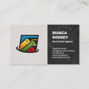 Cartão De Visita Casas de imóveis   Textura de parede