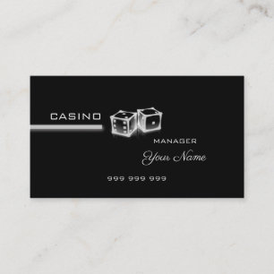 Cartão De Visita Casino elegante