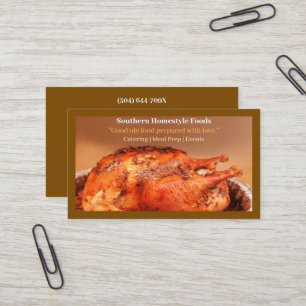Cartão De Visita Castanho Estilo de residência Turquia Carne Casa C