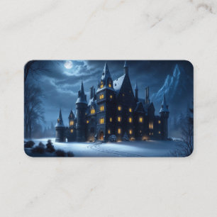 Cartão De Visita Castelo do Hollow Cold Night Bookmark