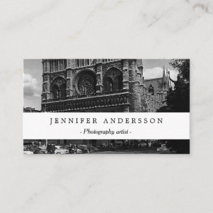 Cartão De Visita Catedral de Vintage França Paris Notre Dame