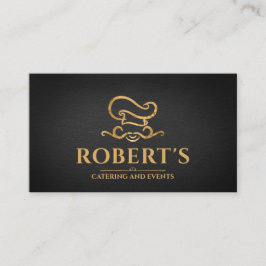 Cartão De Visita Catering - Chef Pessoal - Ornamento de Ouros de lu