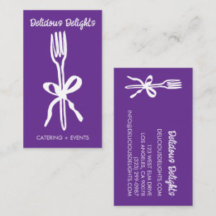 Cartão De Visita Catering Chef Planejamento de Eventos Preparação d