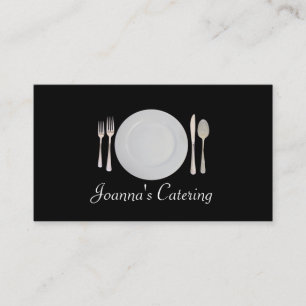 Cartão De Visita Catering, Comida, Restaurante, Chef, Planejador