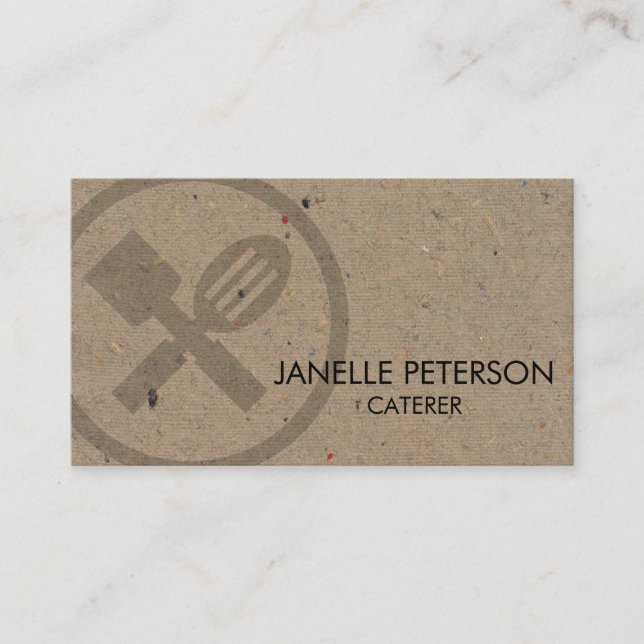 Cartão De Visita Catering Fornecedor Comida  (Frente)