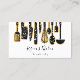 Cartão De Visita Catering Personal Chef Restauração Kitchen Azul