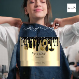 Cartão De Visita Catering Personal Chef Restaurant Drill Black Dour