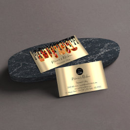 Cartão De Visita Catering Personal Chef Restaurant Drivers Red Dour