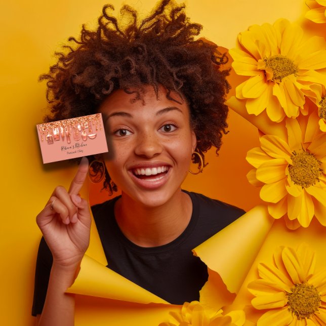 Cartão De Visita Catering Personal Chef Restaurant Rosa Drives Busi (Catering Personal Chef Restaurant Rose Drips Busin Business Card)