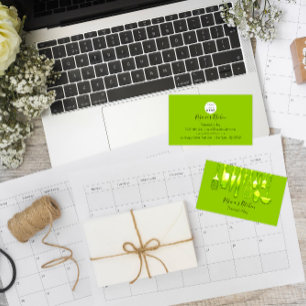 Cartão De Visita Catering Personal Chef Restaurante Lemon Verde