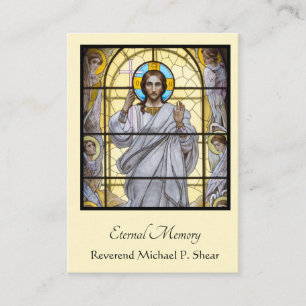 Cartão De Visita Católico Bizantino Jesus Funerário Oriental Santa