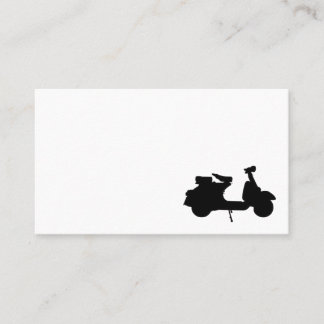 Cartão De Visita Cavaleiro do motorista da entrega do velomotor da
